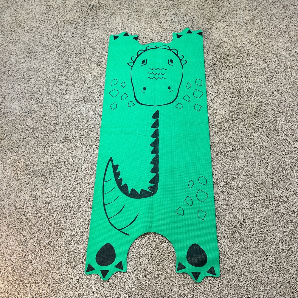 Green Dinosaur Kids' Play Mat